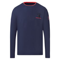 LIVERGY® Pánske tričko s dlhým rukávom (L (52/54), navy modrá)