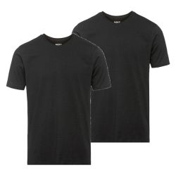 MEXX Pánske tričko, 2 kusy (L, čierna/okrúhly výstrih)