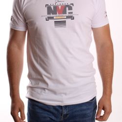 Pánske elastické tričko ELVIS SPORT (3260) - biele