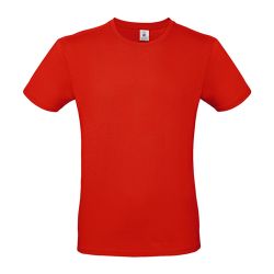 Pánske tričko B&C Barva: Fire Red, Velikost: S