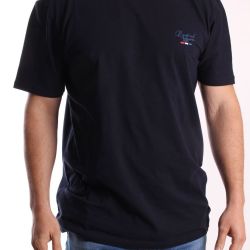 Pánske tričko elastické SML-STYLE - tmavomodré