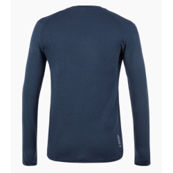 Pánske tričko Salewa pure logo merino responsive long Sleeve Tee navy blazer 28262-3960