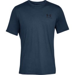 Under Armour Sportstyle Left Chest SS Academy/Black - S