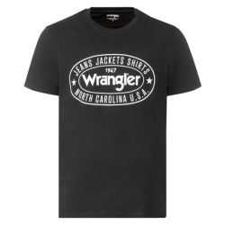 Wrangler Pánske tričko s logom Regular Fit (L, čierna)