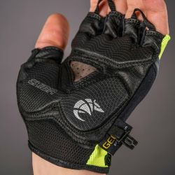 Cyklo rukavice Chiba GEL PREMIUM s gélovú dlaní, reflexná žlté 30117.03-1