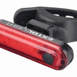 EXTOL LIGHT Svietidlo na bicykel zadné červené, 30lm, 3,7V/220mAh Li-pol, USB nabíjanie