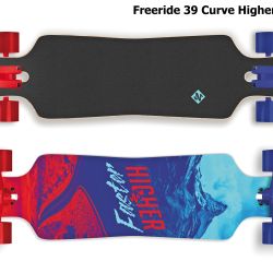 Longboard STREET SURFING Freeride 39 Curve Higher Faster