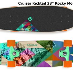 Skateboard STREET SURFING Cruiser Kicktail 28' Rocky Mountain