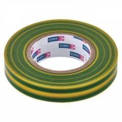 Kinekus Páska izolačná PVC 15 mm/10 m, žlto-zelená