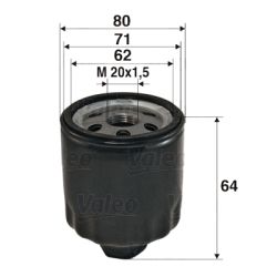 VALEO Olejový filter 586003