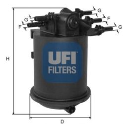 UFI Palivový filter 2408600